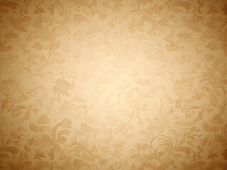 Elegant Beige Floral Background Illustration