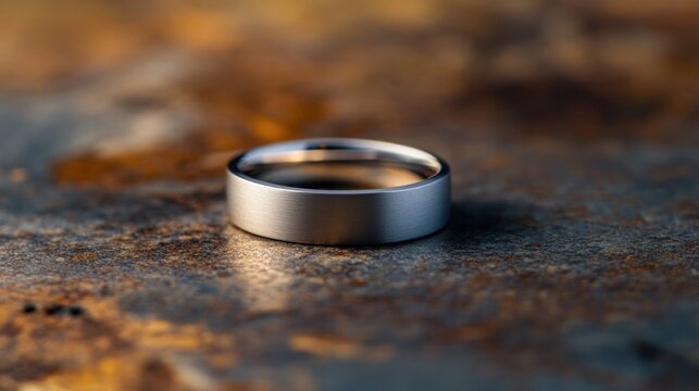 Brushed Metal Wedding Band: A Symbol of Modern Love