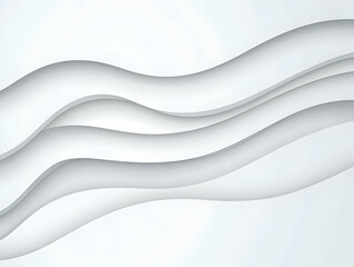 Abstract White Wave Background Illustration