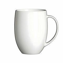 White Ceramic Mug, Realistic Product Image