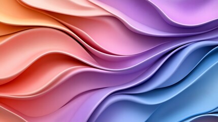 Obraz premium Abstract Pastel Wave Background: A Symphony of Colors
