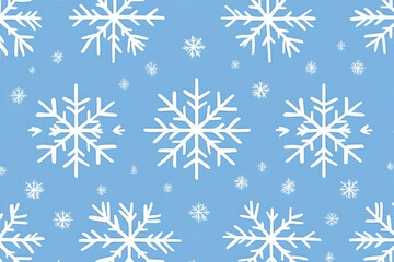 Winter Snowflakes Illustration Background