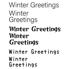 寒中見舞いのイラスト素材シリーズ