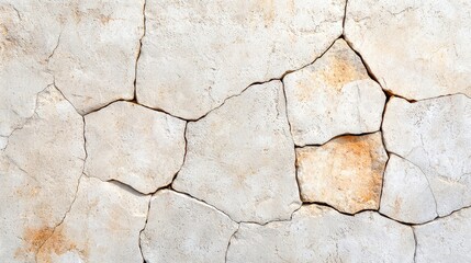 White wall with visible cracks and texture showing signs of age and wear in an indoor setting
