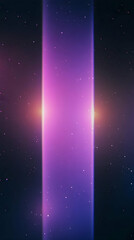 Abstract Background with Purple Light Beam Shining Through, Gradient Effect and Glitter Particles