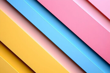 Obraz premium Abstract 3D Background Pastel Stripes