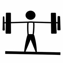 A man lifting a barbell. The barbell is on the ground. The man is wearing a white shirt
