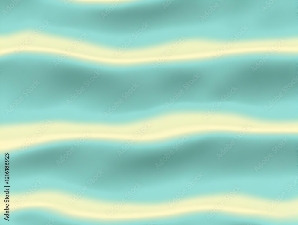 Poster Abstract Background Creates Soft Waves of Teal and Cream Colors Smoothly and Beautifully