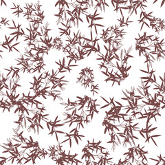 pattern with leaves seamless