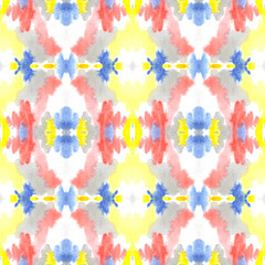 Hand painted abstract watercolor seamless pattern. 