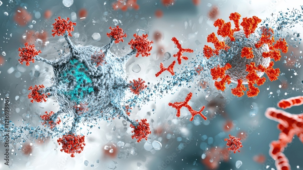 Poster exploring hmpv virus morphology standards a comprehensive scientific poster presentation in the fiel