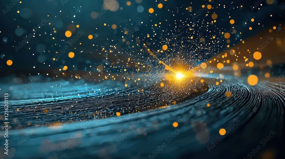 Aufkleber Dynamic visualization of hmpv virus particles digital animation laboratory setting high-definition scientific exploration