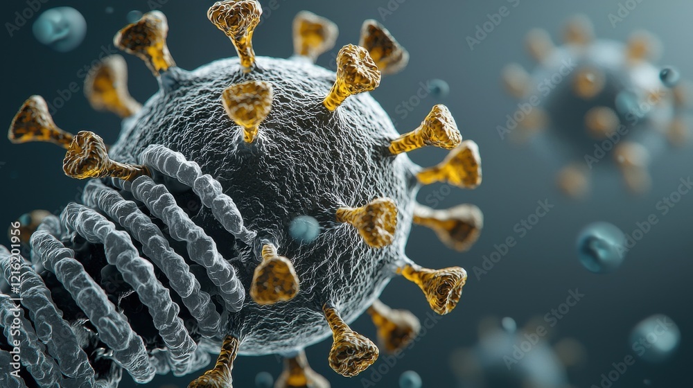 Poster Microscopic interaction of hmpv virus with res standard in laboratory environment a detailed scientific examination