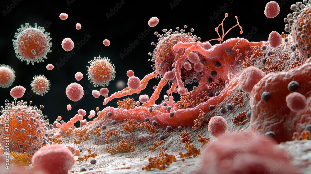 Poster Microscopic interaction of hmpv virus with res standard in laboratory environment a detailed analysis