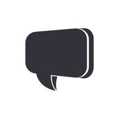 Chat bubble solid icons, minimalist vector illustration ,simple transparent graphic element .Isolated on white background