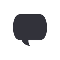 Chat bubble solid icons, minimalist vector illustration ,simple transparent graphic element .Isolated on white background