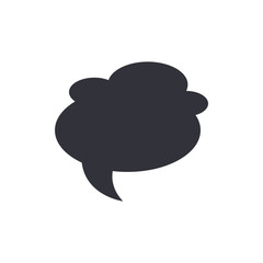 Chat bubble solid icons, minimalist vector illustration ,simple transparent graphic element .Isolated on white background