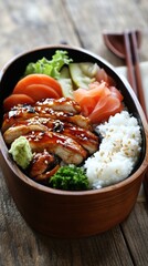 Delicious Teriyaki Chicken Bento Box: A Perfect Japanese Meal