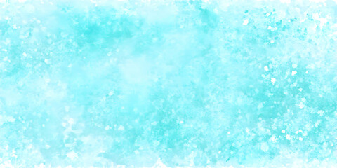 Soft Turquoise Watercolor Background Texture with Subtle White Splashes Creates a Dreamy Ambiance