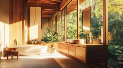 Modern Bathroom with a View