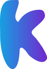 abstract gradient blob decoration