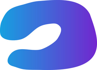 abstract gradient blob decoration