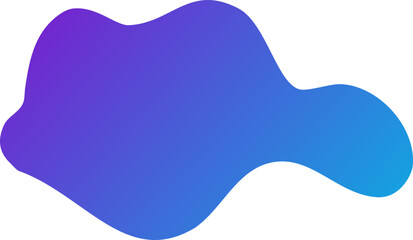 abstract gradient blob decoration