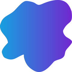 gradient blob decoration