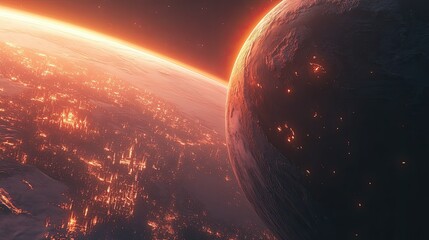 A satellite view of Earth at night, highlighting the eastern United States and parts of Central America and the Caribbean.