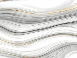 Abstract white and gray marble texture background with gold waves elegantly flowing smoothly.