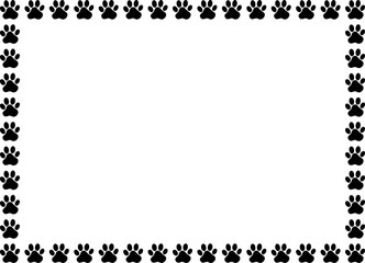 Pet Paws Frame , Animal Paws Frame	