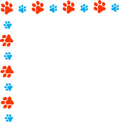 Pet Paws Frame , Animal Paws Frame	