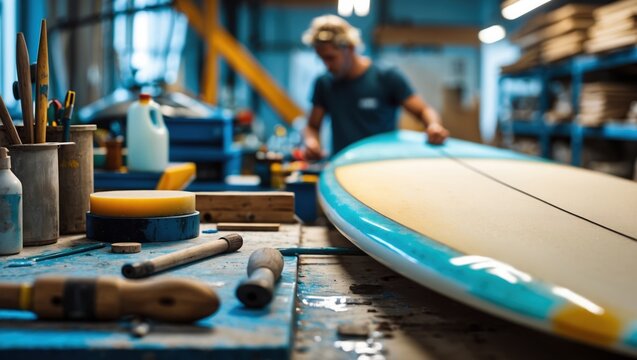 Surfboard Shaping Workshop: Crafting a Vibrant Surfboard