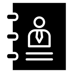 Business Contact  Icon Element For Design
