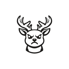 Deer head mascot template