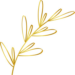 gold leaf line decoration