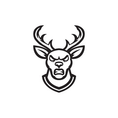Fototapeta premium Deer head mascot template