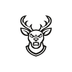Deer head mascot template