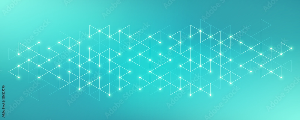 Poster Abstract background with a geometric pattern of triangle shapes. Graphic design element