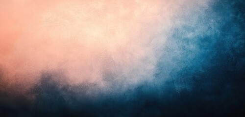 Obraz premium Soft, blurred grainy texture from salmon to indigo