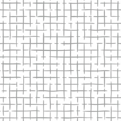 Notepad grid background, sketch style illustration of grey line on white background. Vector hand-drawn children's seamless checkered pattern