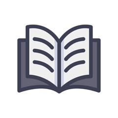 reading book filled style