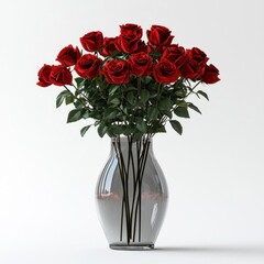 Fototapeta premium Red Rose Arrangement 3D Render