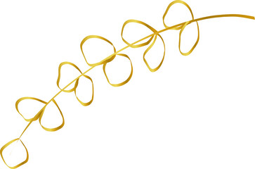 gold leaf line decoration