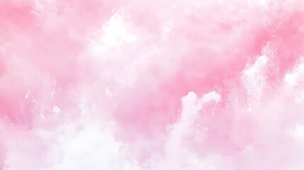 Soft Pink Cloudscape Background Creates a Dreamy and Romantic Atmosphere for Designs