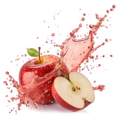 Fresh Apple Juice Splash PNG - Transparent Background