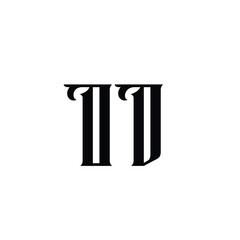 OD monogram logo design letter text name symbol monochrome logotype alphabet character simple logo