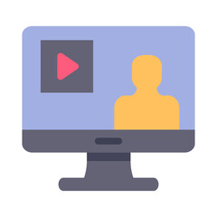 watching movie flat style