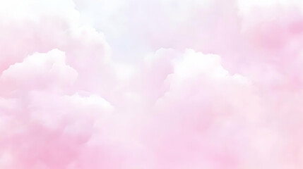 Soft Pink Cloud Background Creates a Dreamy and Ethereal Atmosphere for Design Projects