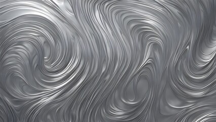 Abstract silver metallic swirls background texture.